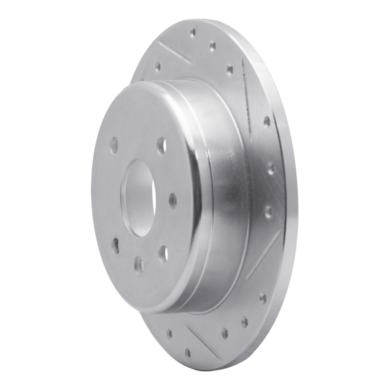 Chevrolet Epica Brake Rotor (1) - Rear Right - R1 Concepts - Drilled & Slotted - Silver - `04-`10